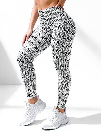 Zafiro Blanco - NUEVO | Leggin Texturizado Anti-Celulitis, Anti-Fluidos Con Cintura Alta & Horma Ideal Leggins RBJ Leggins 