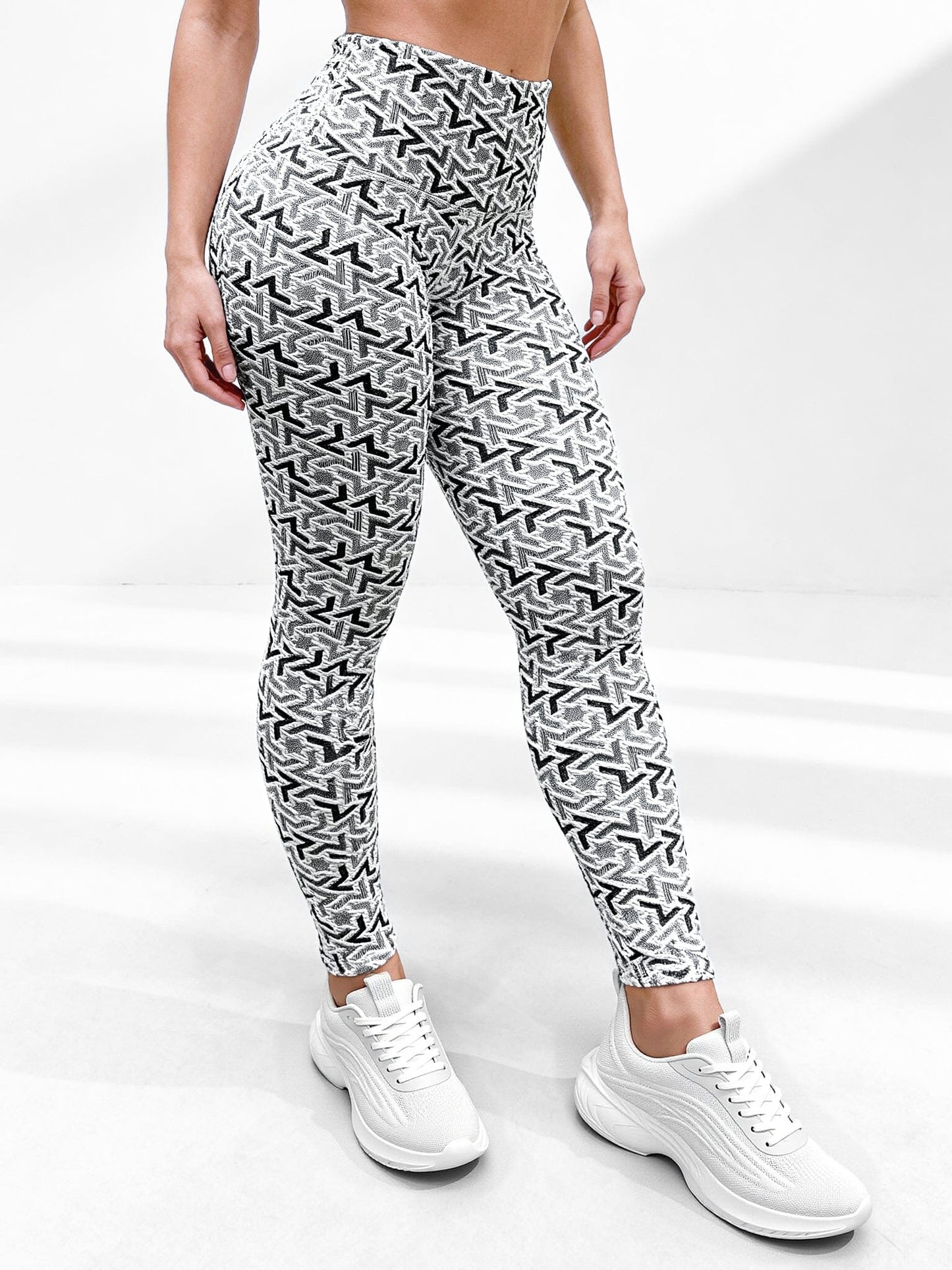 Zafiro Blanco - NUEVO | Leggin Texturizado Anti-Celulitis, Anti-Fluidos Con Cintura Alta & Horma Ideal Leggins RBJ Leggins 