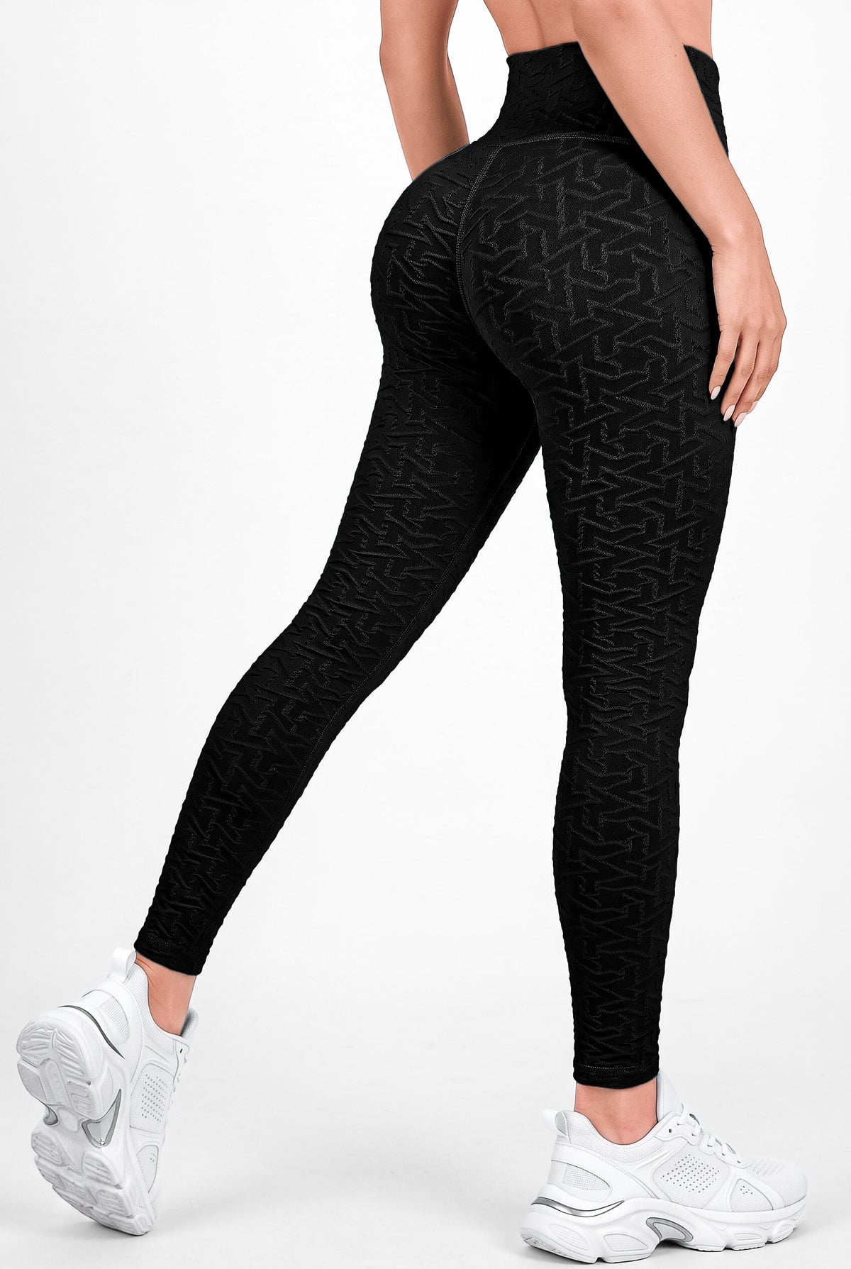 Zafiro Negro | Leggin Texturizado Anti-Celulitis, Anti-Fluidos Con Cintura Alta & Horma Ideal Leggins RBJ Leggins 