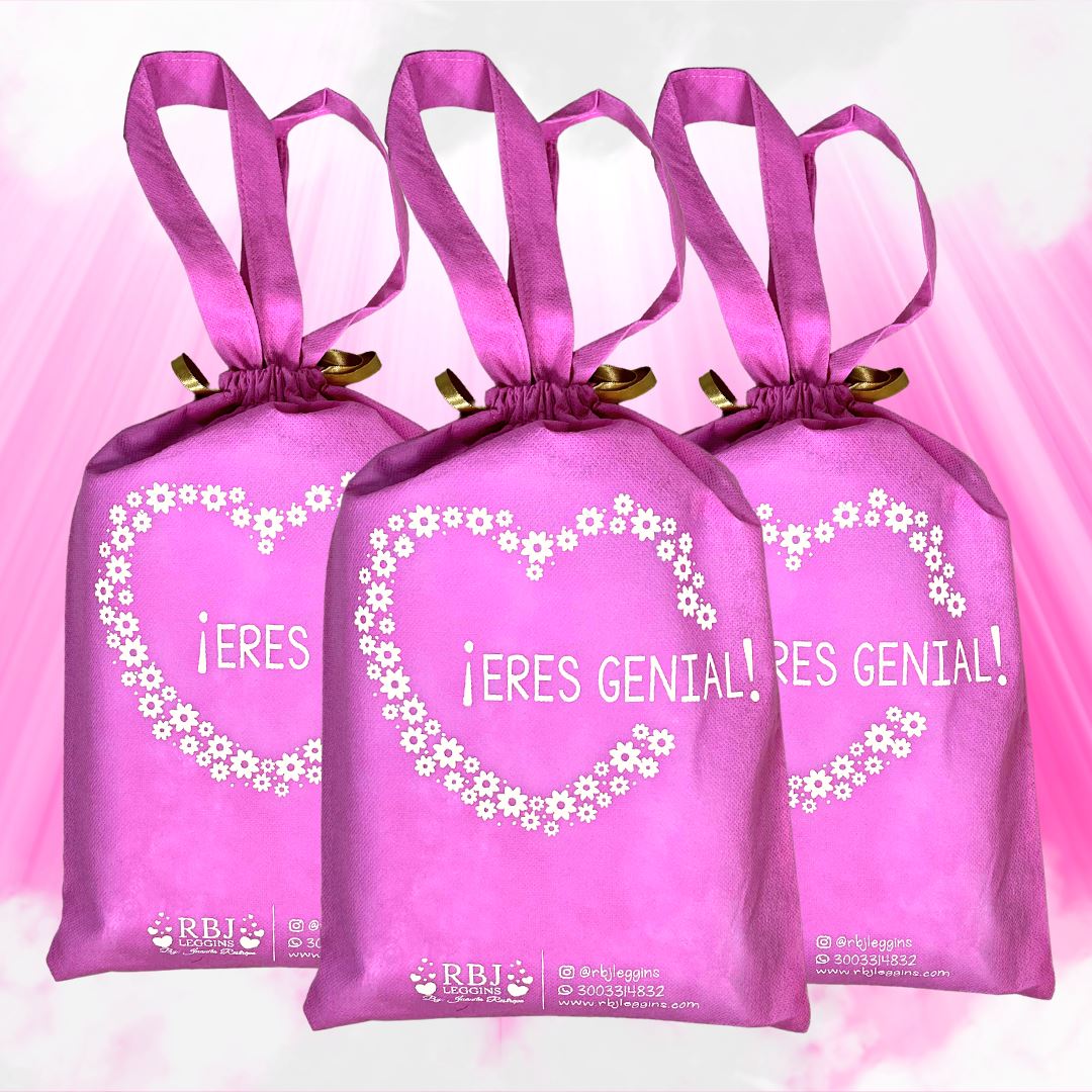 Bolsa De Regalo "¡ERES GENIAL!" | Capacidad Máxima Para 4 Leggins RBJ Leggins 